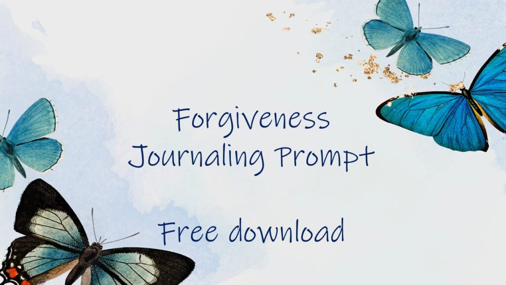 forgiveness journaling prompt 